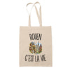 Tote Bag Beige Rouen c’est la vie