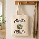 Tote Bag Beige Saint-Brieuc c’est la vie