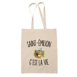 Tote Bag Beige Saint-Émilion c’est la vie