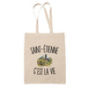 Tote Bag Beige Saint-Étienne c’est la vie