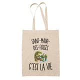 Tote Bag Beige Saint-Maur-des-Fossés c’est la vie