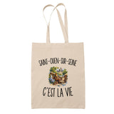 Tote Bag Beige Saint-Ouen-sur-Seine c’est la vie
