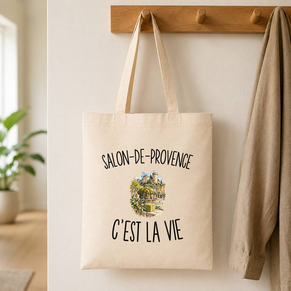 Tote Bag Beige Salon-de-Provence c’est la vie