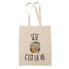 Tote Bag Beige Sète c’est la vie