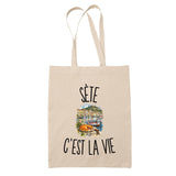 Tote Bag Beige Sète c’est la vie