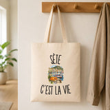 Tote Bag Beige Sète c’est la vie