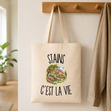 Tote Bag Beige Stains c’est la vie