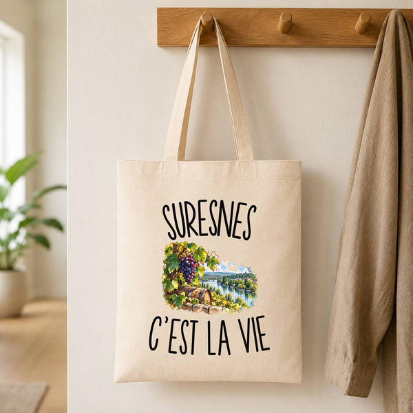 Tote Bag Beige Suresnes c’est la vie
