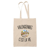Tote Bag Beige Valenciennes c’est la vie