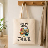 Tote Bag Beige Venise c’est la vie
