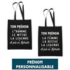 Tote Bag personnalisable Prénom / Métier a pris sa retraite - Planetee