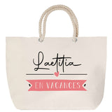 Sac Fête des Mères Mamie Famille Idée Cadeau anniversaire Noël Travail Boulot Métier Départ Retraite Collègue Femme cabas shopping plage