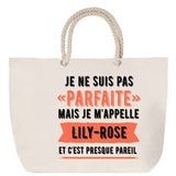 Sac Fête des Mères Mamie Famille Idée Cadeau anniversaire Noël Travail Boulot Métier Départ Retraite Collègue Femme cabas shopping plage