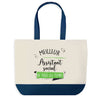 Sac de shopping bleu Meilleur Assistant Social de tous les temps
