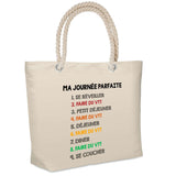 Sac Fête des Mères Fete des Pères Papi Mamie Famille Cadeau anniversaire Noël Travail Boulot Métier Retraite Collègue Femme Homme Cabas
