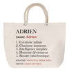 Sac Fête des Mères Mamie Famille Idée Cadeau anniversaire Noël Travail Boulot Métier Départ Retraite Collègue Femme cabas shopping plage