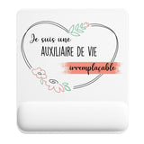 Tapis de souris ergonomique avec repose-poignet, accessoire bureau pour femme et homme, fête des pères, cadeau pas cher, idée cadeau fête des mères, secret santa, départ à la retraite, télétravail et gaming