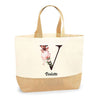 Sac Jute Fête des Mères Fêtes des Pères Mamie Papi Famille Idée Cadeau anniversaire Noël Travail Boulot Métier Départ Retraite Collègue Femme Homme