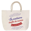 Sac Fête des Mères Mamie Famille Idée Cadeau anniversaire Noël Travail Boulot Métier Départ Retraite Collègue Femme cabas shopping plage
