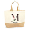 Sac Jute Fête des Mères Fêtes des Pères Mamie Papi Famille Idée Cadeau anniversaire Noël Travail Boulot Métier Départ Retraite Collègue Femme Homme
