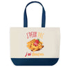 Sac de shopping bleu J'peux pas Gaufres