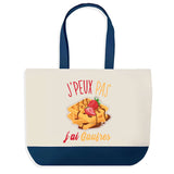 Sac de shopping bleu J'peux pas Gaufres