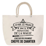 Sac Fête des Mères Mamie Famille Idée Cadeau anniversaire Noël Travail Boulot Métier Départ Retraite Collègue Femme cabas shopping plage