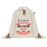 Sac à dos avec pochette Mamie Superwoman