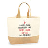 Sac Jute Fête des Mères Fêtes des Pères Mamie Papi Famille Idée Cadeau anniversaire Noël Travail Boulot Métier Départ Retraite Collègue Femme Homme