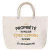 Sac Fête des Pères Papi Famille Idée Cadeau anniversaire Noël Travail Boulot Métier Départ Retraite Collègue Homme cabas shopping plage