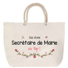 Sac Fête des Mères Mamie Famille Idée Cadeau anniversaire Noël Travail Boulot Métier Départ Retraite Collègue Femme cabas shopping plage