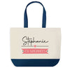 Sac de shopping bleu Stéphanie en Vacances