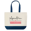 Sac de shopping bleu Apicultrice en Vacances