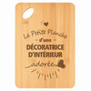 Planche bambou gravée personnalisée femme idée cadeau Fête des Mères apéro 30×20 prénom cuisine plateau fromage anniversaire noel maman mamie