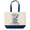 Sac de shopping bleu J'peux pas Paintball
