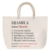 Sac Fête des Mères Mamie Famille Idée Cadeau anniversaire Noël Travail Boulot Métier Départ Retraite Collègue Femme cabas shopping plage