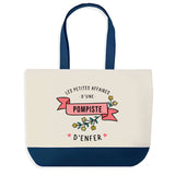 Sac de shopping bleu Pompiste Les Affaires d'Enfer
