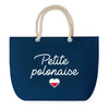 Sac de plage Bleu anse corde Petite Polonaise