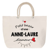 Sac Fête des Mères Mamie Famille Idée Cadeau anniversaire Noël Travail Boulot Métier Départ Retraite Collègue Femme cabas shopping plage