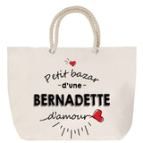 Sac Fête des Mères Mamie Famille Idée Cadeau anniversaire Noël Travail Boulot Métier Départ Retraite Collègue Femme cabas shopping plage