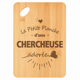 Planche bambou gravée personnalisée femme idée cadeau Fête des Mères apéro 30×20 prénom cuisine plateau fromage anniversaire noel maman mamie