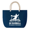 Sac de plage Bleu anse corde Handball Légende Humour Geek