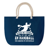 Sac de plage Bleu anse corde Handball Légende Humour Geek