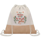 Sac Fête des Mères Mamie Famille Idée Cadeau anniversaire Noël Travail Boulot Métier Départ Retraite Collègue Femme cabas shopping plage