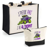 Cabas homme ou femme sac plage ou shopping tote bag pochette trousse Idée cadeau original pour anniversaire Noël travail départ retraite collègue famille fete des mères fetes des pères papa maman mamie papi