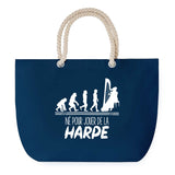 Sac de plage Bleu anse corde Né pour Harpe