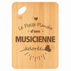 Planche bambou gravée personnalisée femme idée cadeau Fête des Mères apéro 30×20 prénom cuisine plateau fromage anniversaire noel maman mamie