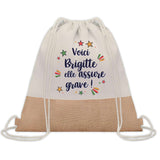 Sac Fête des Mères Mamie Famille Idée Cadeau anniversaire Noël Travail Boulot Métier Départ Retraite Collègue Femme cabas shopping plage