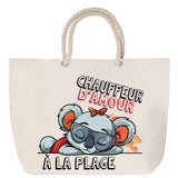 Sac Fête des Mères Mamie Famille Idée Cadeau anniversaire Noël Travail Boulot Métier Départ Retraite Collègue Femme cabas shopping plage