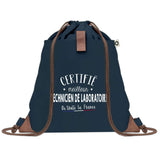 Sac à dos Bleu avec pochette Certifié meilleur Technicien de Laboratoire